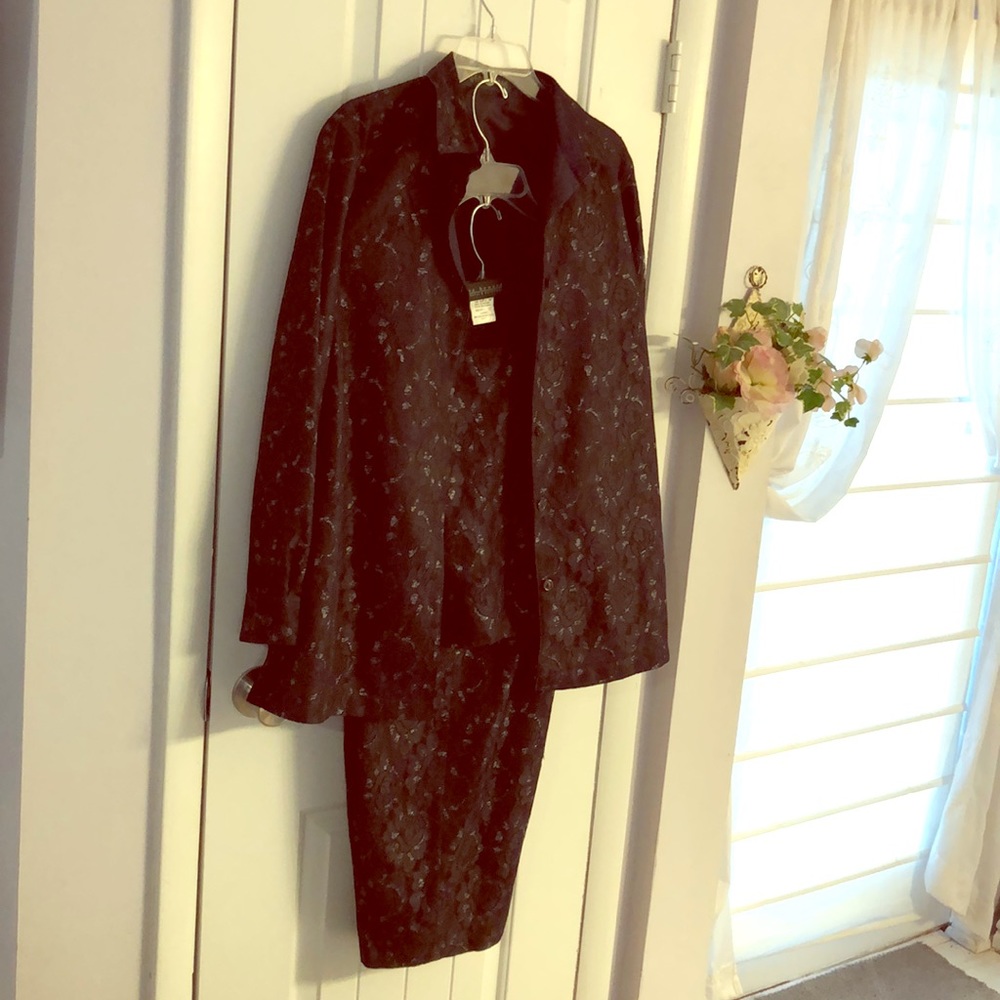 Harve Bernard 3 piece lace suit